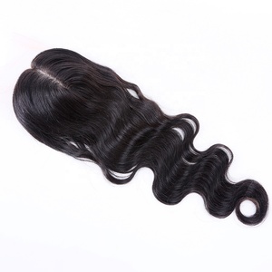 Toupet en Cheveux Naturels Vierge Remy Européens avec Dentelle HD et Base en Soie Nouée à la Main pour Femme - Product Image 3