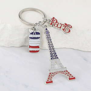 Llavero Creativo con Forma de Torre, Estatua Esmaltada de la Torre Eiffel y el Arco del Triunfo, Llavero de Aleación Metálica para Bolsa o Coche, Colgante, Regalo - Product Image 2