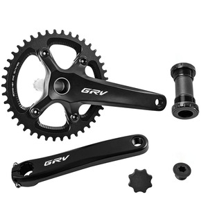 Juego de Bielas para Bicicleta de Gravel con Plato de 4 Orificios BCD110 38/40/42/44/46/48T y Biela de 170mm con Eje de Pedalier - Product Image 1