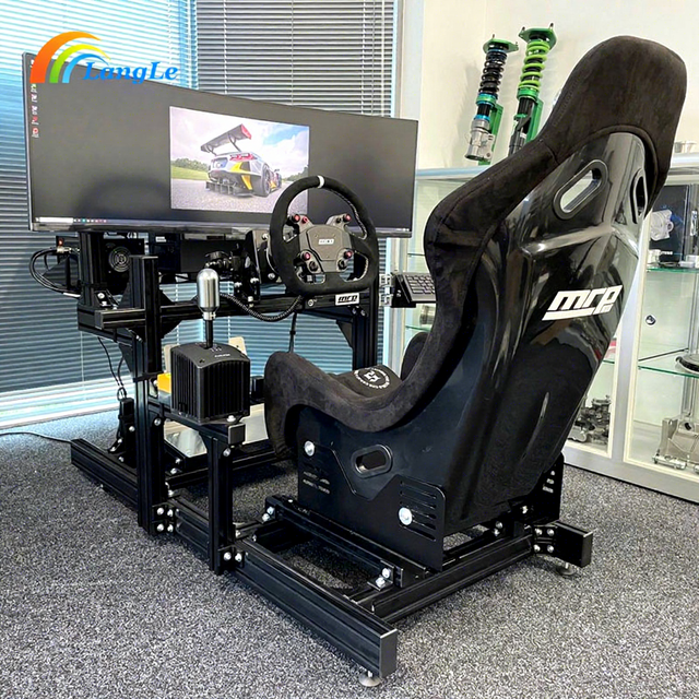 Aluminum Game Simulation Seat Simple and Cheap 4040 4080 Sim Racing Cockpit Sim Racing Rig Aluminum Extrusion Simulator Cockpit