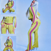 Ensemble de survêtement court en velours 2 pièces pour femme, veste à col montant, costume de soirée, ensemble de yoga, vêtements de détente, ensemble de vêtements pour femme avec LOGO personnalisé