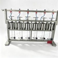 BTU-SD6A Hexaplex Medium Pressure Filter Press 0.69MPa API Standard Drilling Fluid Mud Loss Tester 350ml/Cup Akurasi 0.01 1