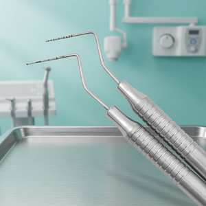 Sonda Periodontal Dental con Escala 1-10 1-15, Instrumento Explorador Manual de Acero Inoxidable con Empuñadura Ergonómica, CE As AMPEX AS-900082367 - Product Image 3