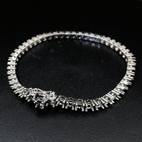 Usine Personnalisé 3mm De Tennis Chaîne De Montage Paramètres S925 Argent 9k 10k 14k 18k Or Moissanite Labl Diamant Chaîne De Tennis Bracelet