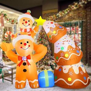 Decoración Navideña Inflable Gigante, Santa Claus Escalando, Decoración Navideña para Exteriores, Santa Claus Inflable con Luz LED Escalando la Pared con Bolsa de Regalos - Product Image 6