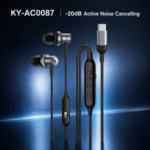 [<strong>ANC</strong> Type C Earbuds] [USB C Earphones] Active Noise Cancelling Wired Headphones with Mic Volume Switch - Product Image 1