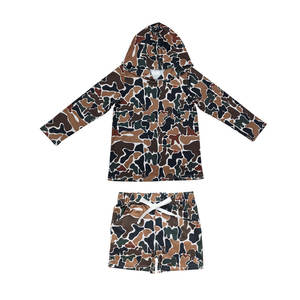 ชุดเสื้อผ้าพิมพ์ลายเป็ดสีเขียวสำหรับเด็กผู้ชายชุดบูติกออกแบบได้ตามต้องการสำหรับ BLP1261 - Product Image 5