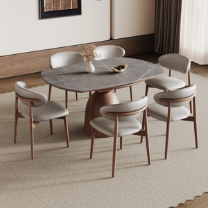Solid Wood Slab <b>Dining</b> <b>Table</b> 4 Piece Extendable Set Minimalist Design For <b>Dining</b> Room - Product Image 2