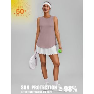Camiseta Deportiva sin Mangas para Mujer FOXA, Cuello Redondo, UPF 50+, Secado Rápido, para Yoga y Running - Product Image 5