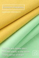 Velours australien tricoté teint écologiquement, 300G, lourd, doux, double face, tissu extensible, respirant, antistatique, durable