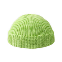 Gorro a granel acanalado de punto de alta calidad con etiqueta personalizada 100% gorro de acrílico gorro de invierno liso tipo corto para hombres Unisex