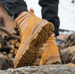 <span class=keywords><strong>Stivali</strong></span> di sicurezza <span class=keywords><strong>con</strong></span> punta <span class=keywords><strong>in</strong></span> acciaio per indossare comodamente cavalli pazzi marroni e pelle di Nubuck gialla <span class=keywords><strong>con</strong></span> <span class=keywords><strong>stivali</strong></span> da lavoro di sicurezza <span class=keywords><strong>con</strong></span> <span class=keywords><strong>cerniera</strong></span> - Product Image 6