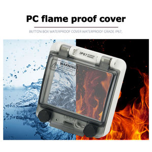 IP67 trong suốt bảo vệ cửa sổ bao gồm điện cửa sổ mui xe không thấm nước ngoài trời bao vây chuyển đổi bảo vệ hộp phân phối - Product Image 3