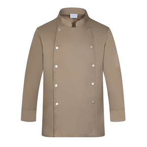 Pizza su misura marrone inverno 4X manica lunga cucina Chef uniforme cappotto camicia vestito camicia da ristoranti indossare abbigliamento - Product Image 1