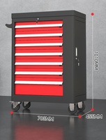 Carro de Herramientas Multifuncional Moderno de Acero, Resistente, con Sellado Suave, Ecológico, Impermeable y Ajustable para Muebles de Hotel y Ferretería