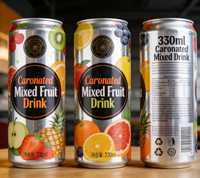 Boîtes en aluminium rondes vides personnalisées de 250 ml, 330 ml, 355 ml, 500 ml, sans BPA, pour l'emballage de bière, de boissons gazeuses, de sodas et de boissons froides
