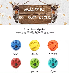 5CM 6cm 7cm Limpieza de dientes Tratamiento interactivo Masticar Goma Juguetes para mascotas Pelota para perros - Product Image 3