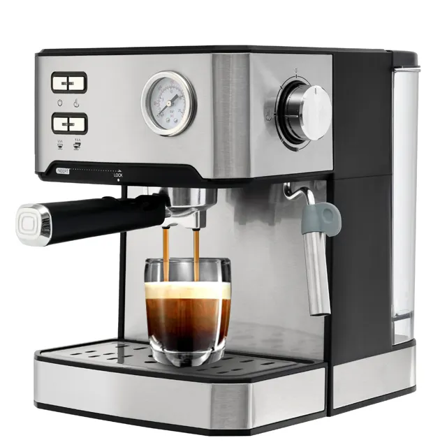 2023 नई आगमन उच्च दबाव 15bar पंप एस्प्रेसो कॉफी मशीन के लिए रेस्तरां, एस्प्रेसो कॉफी निर्माता के लिए घरेलू