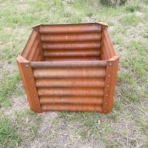Lit de jardin <span class=keywords><strong>surélevé</strong></span> en métal en acier galvanisé personnalisé <span class=keywords><strong>jumbo</strong></span> grande taille jardinière surélevée - Product Image 3