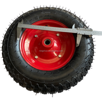 Ningshuo NSPM7034 brouette gonflable remplie d'air 16 pouces 4.80/4.00-8 roue en caoutchouc pneumatique