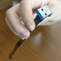 Kabel USB 3.0 Micro-B Ribbon Flat EMI Shielded FPC FFC FPV Konektor Sudut 90 Derajat Atas/Bawah 5cm-3m Model USB-S-W ADT-Link