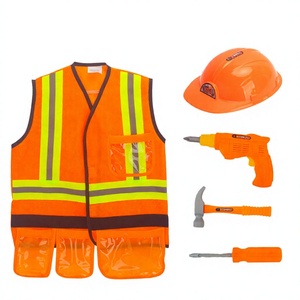 Costumes de cosplay en plastique unisexes pour enfants, vêtements d'ingénieur, uniformes de carrière, ensemble de jeu de rôle, ensemble d'outils, jouets d'Halloween, cadeaux - Product Image 2