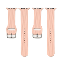 Bracelets de Montre Intelligente Sportifs en Silicone Tressé Extensible 38mm 42mm 44mm 45mm 49mm pour Apple Watch