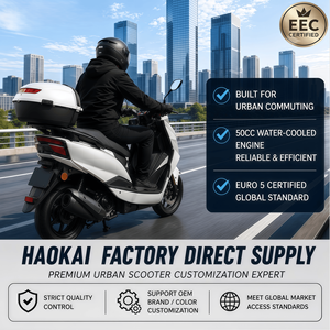 <span class=keywords><strong>Scooter</strong></span> à essence EURO5 <span class=keywords><strong>50cc</strong></span> pour adultes, cyclomoteur refroidi par eau, 4 temps, monocylindre, injection électronique BOSCH, démarrage sans clé, frein EBS, moteur arrière 2,1 kW - Product Image 4