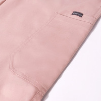 Ensemble de blouses médicales pour femmes, rose rouge, col en V, manches courtes, pantalon slim, uniforme d'infirmière, vêtements de travail d'hôpital, logo privé OEM disponible