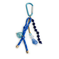 Porte-clés tendance et stylé en résine acrylique avec nœud et breloque cœur en lucite, pendentif de sac polyvalent, style Instagram, succès viral