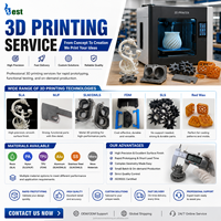 Services de fabrication sur mesure par impression 3D pour pièces métalliques en aluminium, pièces mécaniques en métal et en plastique
