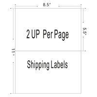 Taille personnalisée 8.5 "X 11" 2 "X 4" 4 "X 5" pleine feuille imprimable blanc code-barres A4 papier autocollant pour imprimante d'impression à jet d'encre laser