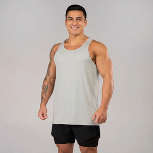 86% Polyester 14% Spandex Sports Seamless Quick Dry Men's Marathon Custom Printing Breathable Gym Race <b>Singlet</b> <b>Running</b> Tank Top - Product Image 1