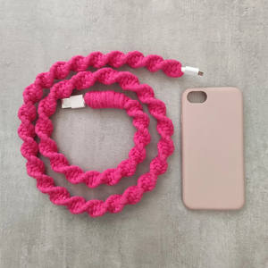 Tressé à la main Câble de chargeur de téléphone portable coloré Corde revêtue de <span class=keywords><strong>macramé</strong></span> Câble de chargeur Micro USB Type A C Câble USB - Product Image 3