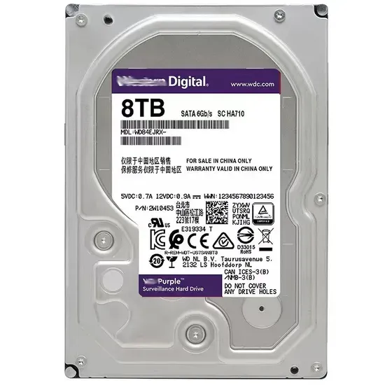 Digital 1tb 2tb 4tb 6tb 8tb 3.5" Hard Drive Surveillance HDD 6.0GB/S Disk for CCTV Camera Ahd DVR IP NVR
