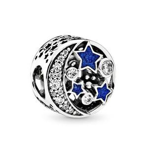 Venta al por mayor de dijes de plata 925 HaYa para mujer, abalorios de pegamento para hacer joyas, colgantes de circonita con diseño de margarita, corazón, flor y océano azul. - Product Image 2