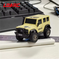 LDARC X43 1/43 Mini RC Électrique Télécommande Modèle de Voiture Desktop Crawler RTR 4WD Code Rolling Code Adult & Children's Toys