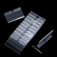 Porte-étiquettes en PVC extrudé sur mesure, porte-étiquettes en plastique transparent pour étagères de supermarché, affichage de détail, OEM ODM