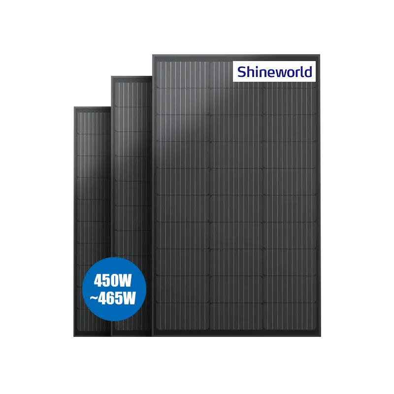 Shineworld Good Look Solar Panel 450W With All Black Solar Panels 450W Solar