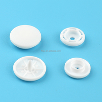 Kancing Tekan Empat-dalam-Satu POM Modern 15mm Ramah Lingkungan untuk Romper Bayi, Bib, Pakaian Anak, Jas Hujan, Tas, Tekstil Rumah