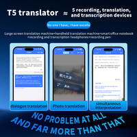 El último traductor inteligente con IA T5, aplicación gratuita de traducción de llamadas de voz y video, traducción simultánea y traducción sin conexión.