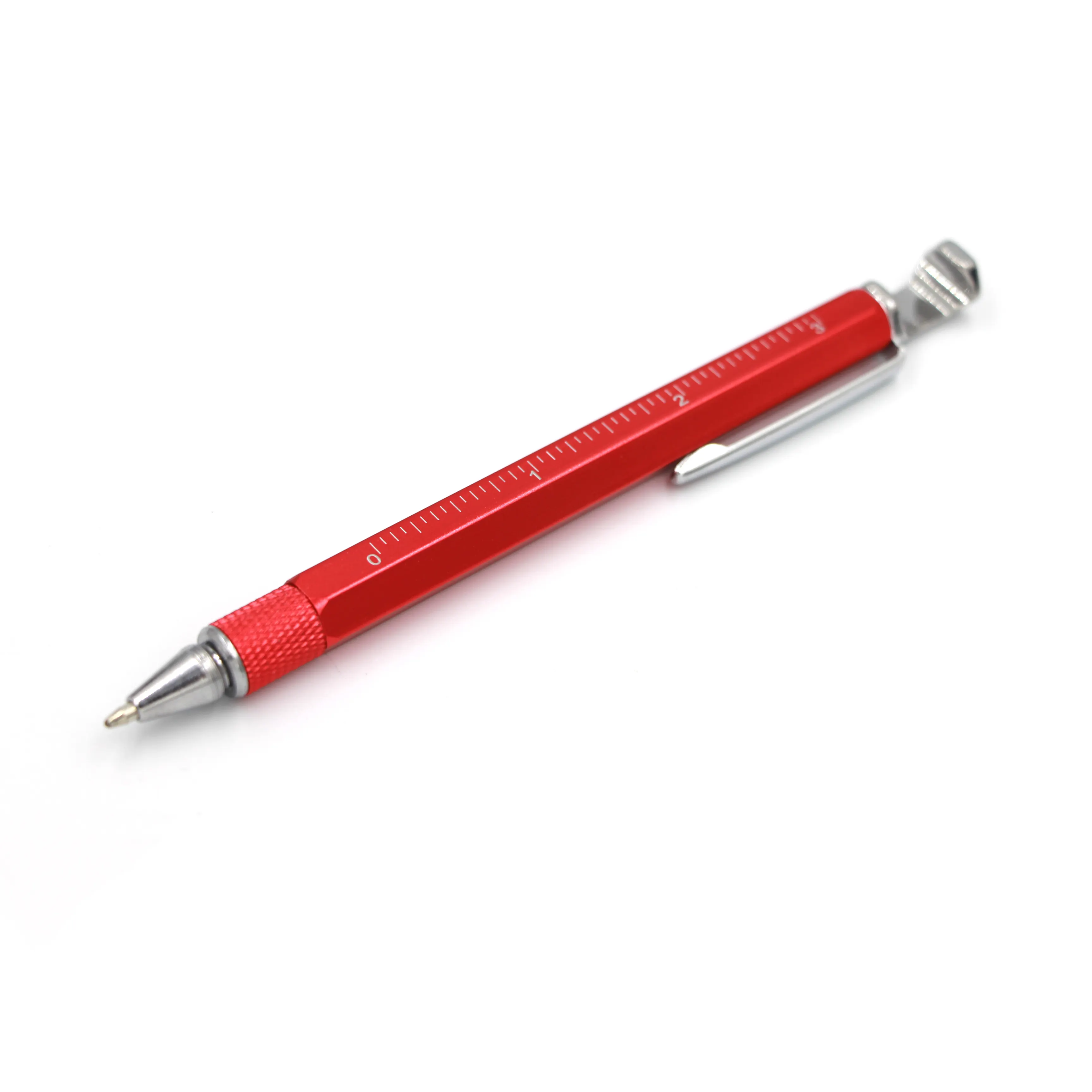 Bolígrafo con pantalla de metal para publicidad, accesorio multifuncional con diseño de báscula, ideal para regalo