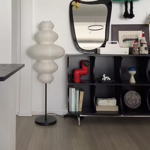 Modern <b>LED</b> <b>Floor</b> <b>Lamps</b> for Living Room Bedroom Unique Crystal Iron Stand with Red Shade New Style Contemporary Design E27 Base - Product Image 4