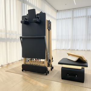 Cama de Pilates de Madera Ajustable, Plegable, de Calidad Profesional, Personalizable para Uso Doméstico, en Estudios o Gimnasios Comerciales - Product Image 1