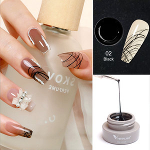 VENALISA Nail Art 5g Spider Gel Wire Drawing Liner Nail Polish Gel DIY Design Black White Silver Gold Neon Color Painting Gel - Product Image 5