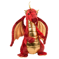 Jouets en peluche Dragon rouge Animal en peluche de 12 pouces