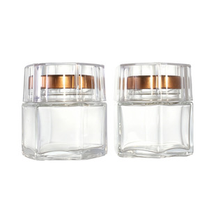 Eleganti Barattoli <span class=keywords><strong>in</strong></span> <span class=keywords><strong>Vetro</strong></span> Vuoti di Alta Qualità, Antigraffio, da 50ml e 100ml, per Tè alla Frutta, Frutta Secca, Alimenti, Mandorle, con Stampa a Caldo - Product Image 5