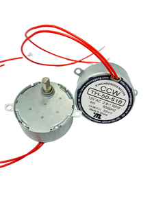 محرك متزامن TYJ49 محرك متزامن صغير 12 فولت AC-1 دورة في الدقيقة دوران محوري CCW 4W - Product Image 3