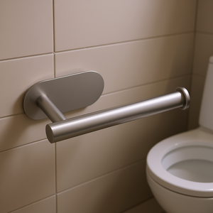 Portarrollos de Papel Higiénico de Acero Inoxidable, Ovalado, Moderno, Autoadhesivo, Resistente al Óxido, Accesorio de Baño - Product Image 2