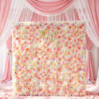 Lot de six hortensias artificiels multicolores en PU pour toile de fond de mariage, affichage commercial, Noël, fleurs artificielles personnalisées